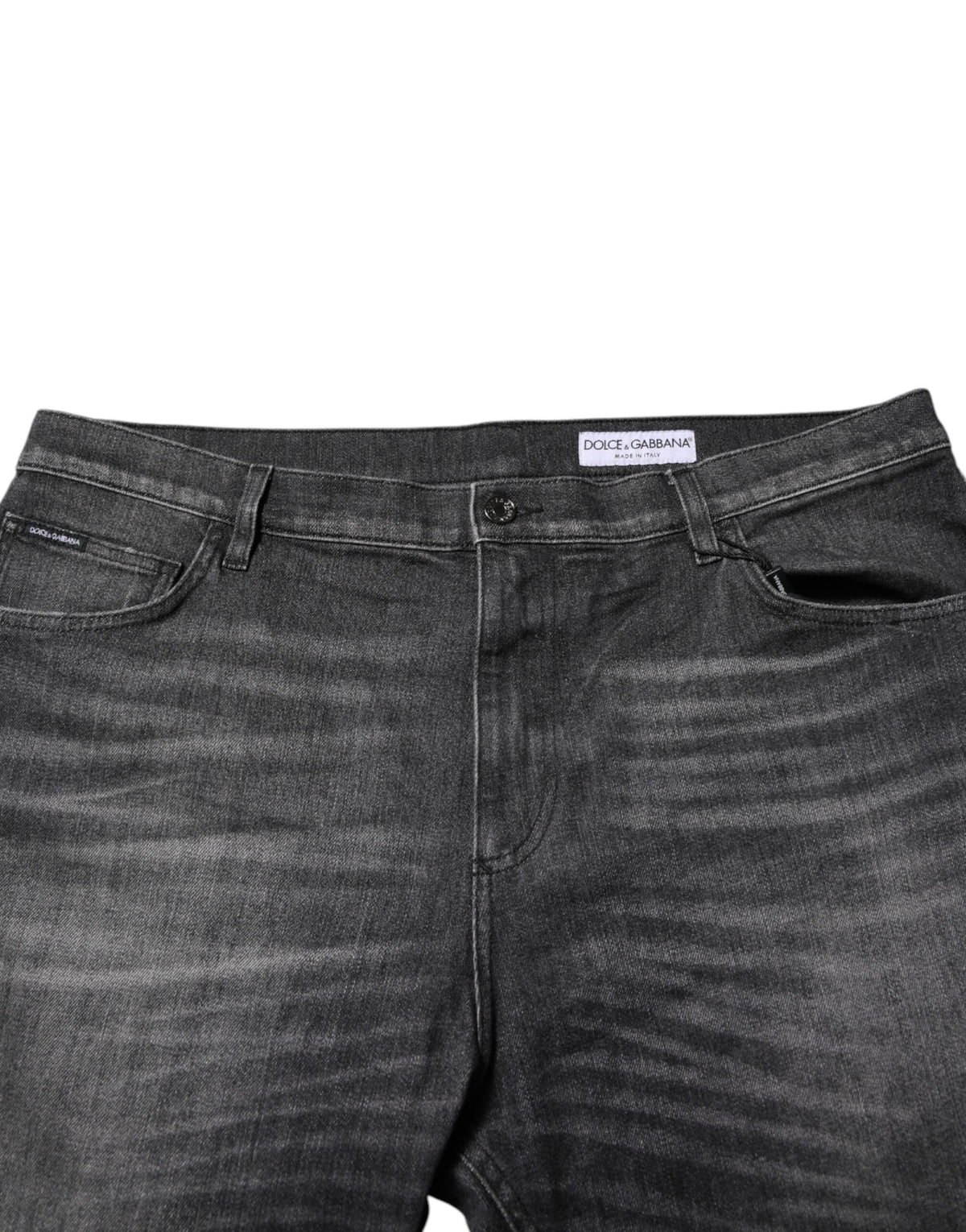 Dolce & Gabbana Gray Washed Loose Denim Jeans