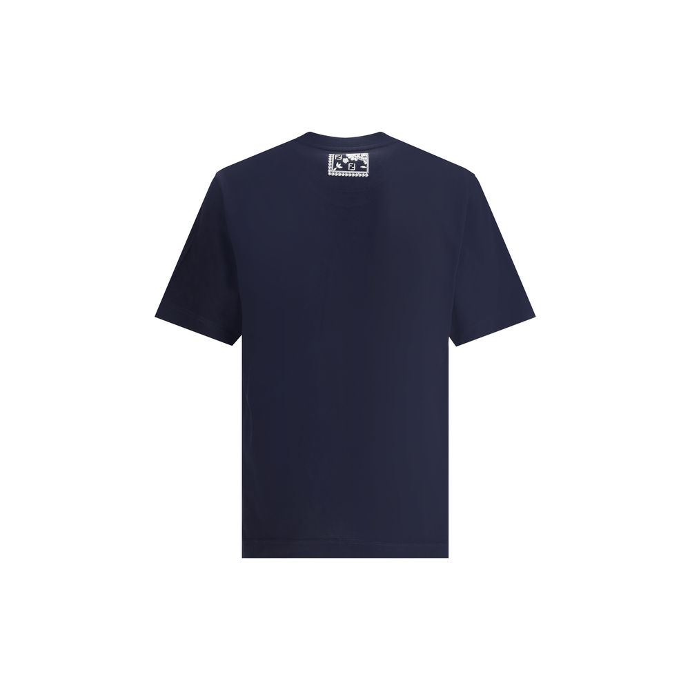 Fendi Bandana Print Pocket Cotton T-Shirt