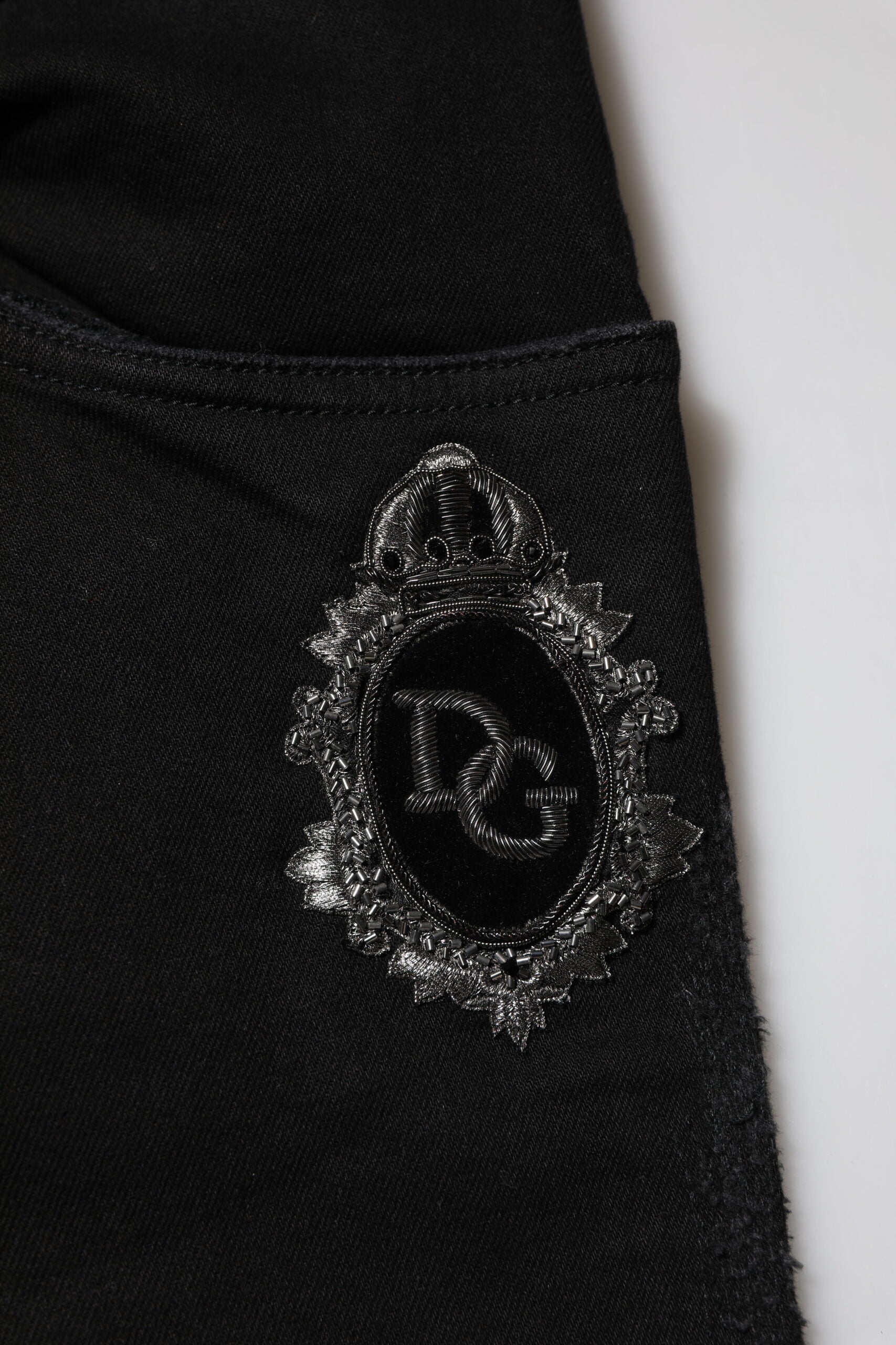 Dolce & Gabbana Black Cotton Skinny Denim Jeans