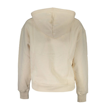 Calvin Klein Beige Cotton Hooded Sweatshirt