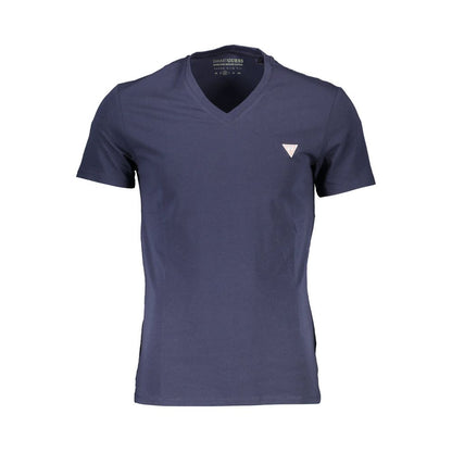 Guess Jeans Blue Cotton T-Shirt - Super Slim Fit