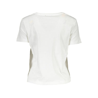 Guess Jeans White Cotton Short Sleeve T-Shirt