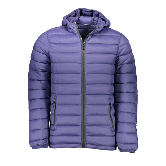 Sergio Tacchini Blue Polyester Jacket with Hood