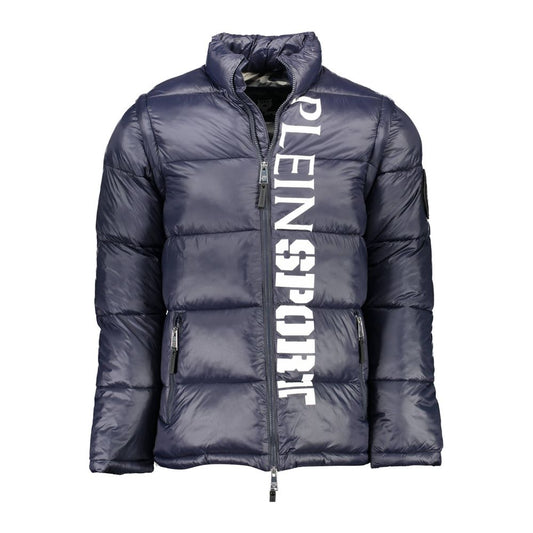 Plein Sport Blue Padded Jacket for Men