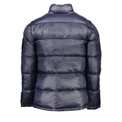 Plein Sport Blue Padded Jacket for Men