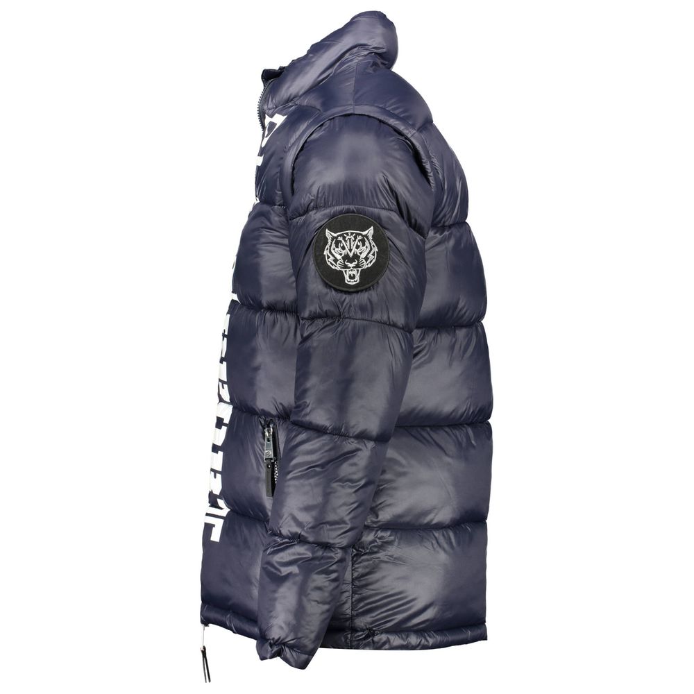 Plein Sport Blue Padded Jacket for Men