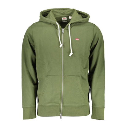 Levi's Green Cotton Hooded Sweatshirt