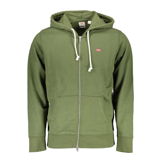 Levi's Green Cotton Hooded Sweatshirt