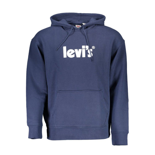 Levi's Blue Cotton Sweater with Hood