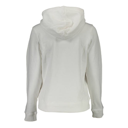 Calvin Klein White Cotton Hoodie Sweatshirt