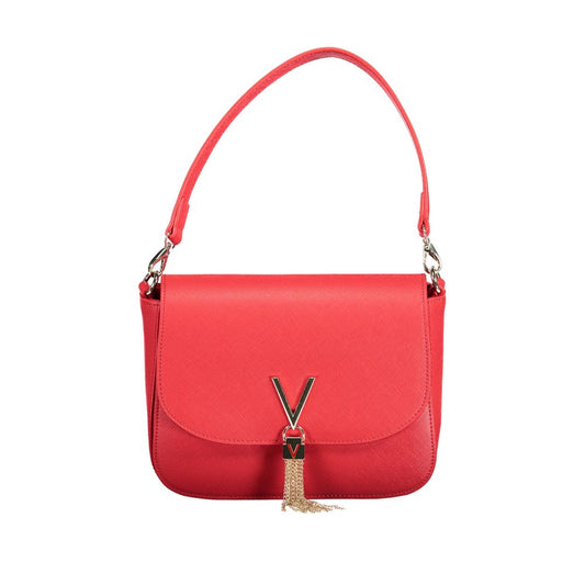Mario Valentino Red Handbag with Chain and Shoulder Straps
