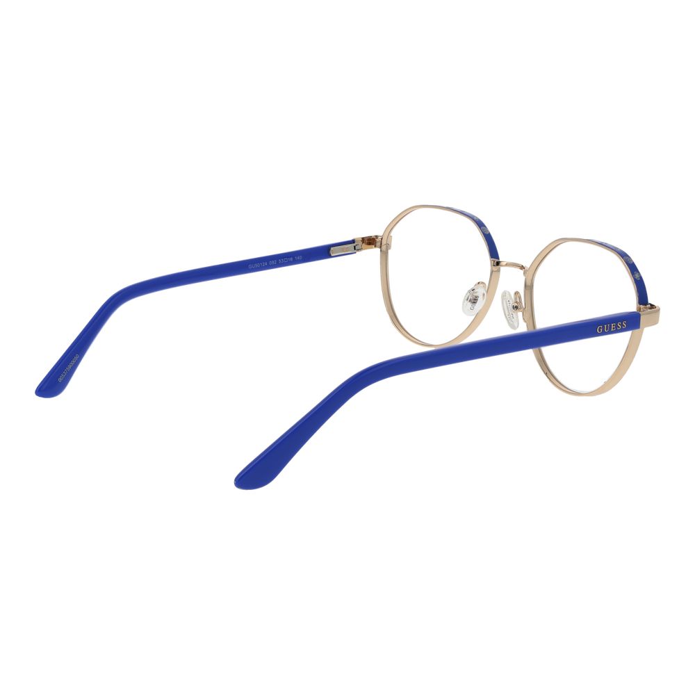 Guess Women’s Optical Frames – Gold Round Full-Rim, 53mm