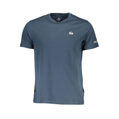 La Martina Blue Cotton T-Shirt - Classic Comfort Redefined