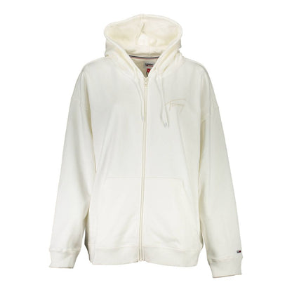 Tommy Hilfiger White Cotton Hoodie