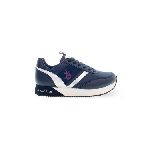 U.S. POLO ASSN. Blue Polyester Sneakers for Sporty Style