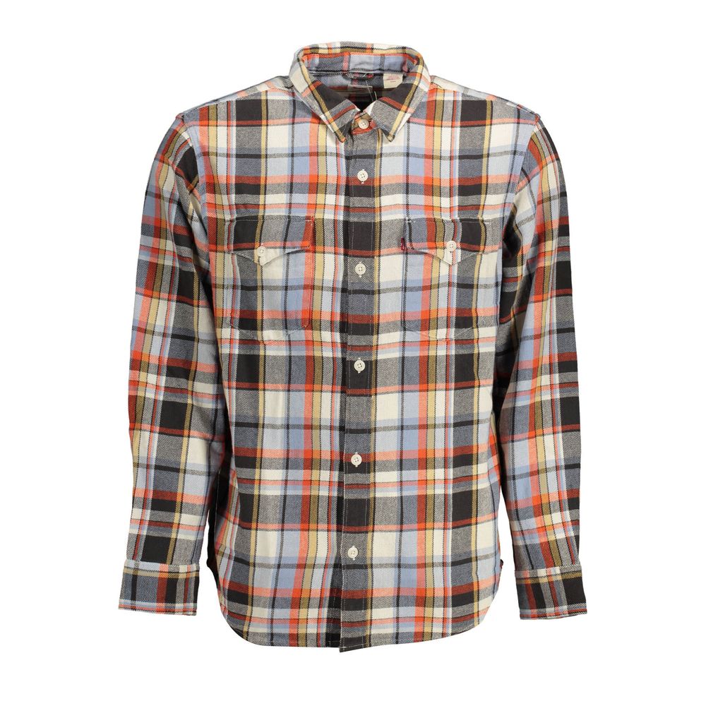 Levi's Blue Cotton Long-Sleeved Shirt