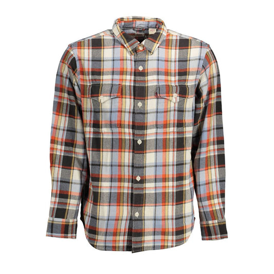 Levi's Blue Cotton Long-Sleeved Shirt