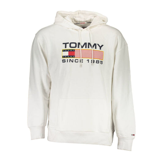 Tommy Hilfiger White Cotton Hoodie Sweatshirt
