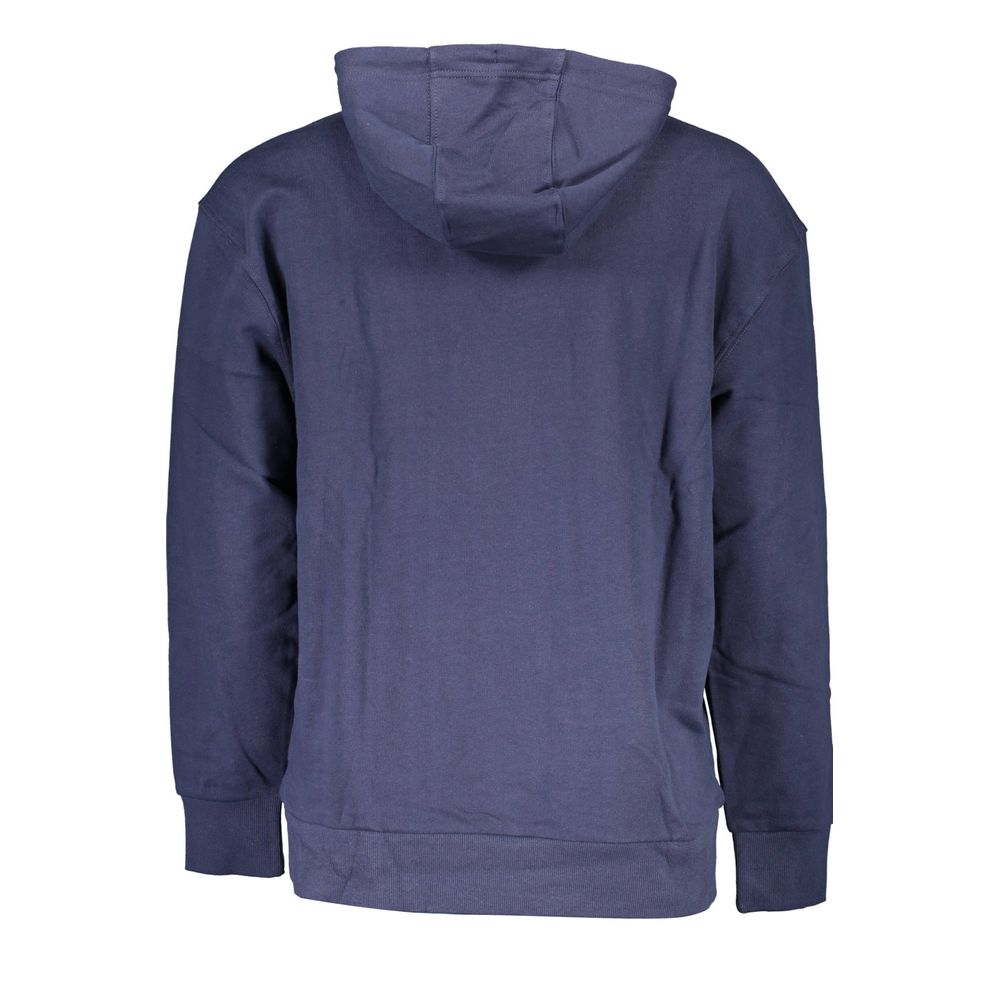 Tommy Hilfiger Blue Cotton Hoodie Sweatshirt
