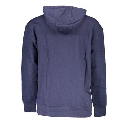 Tommy Hilfiger Blue Cotton Hoodie Sweatshirt