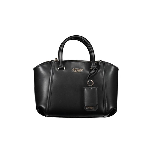 Guess Jeans Black Polyethylene Handbag - Stylish and Versatile