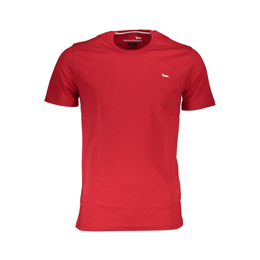 Harmont & Blaine Red Cotton T-Shirt - Stylish Comfort Redefined