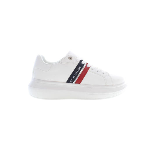 U.S. POLO ASSN. White Polyester Sneakers for Ultimate Comfort