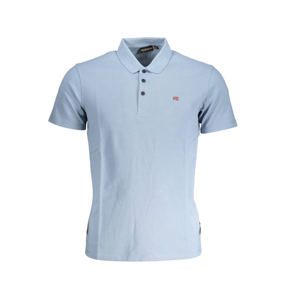 Napapijri Blue Cotton Polo Shirt - Timeless Style and Comfort