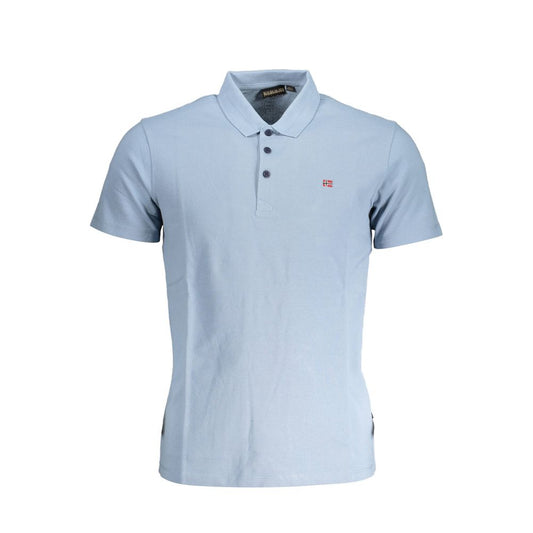 Napapijri Blue Cotton Polo Shirt - Timeless Style and Comfort