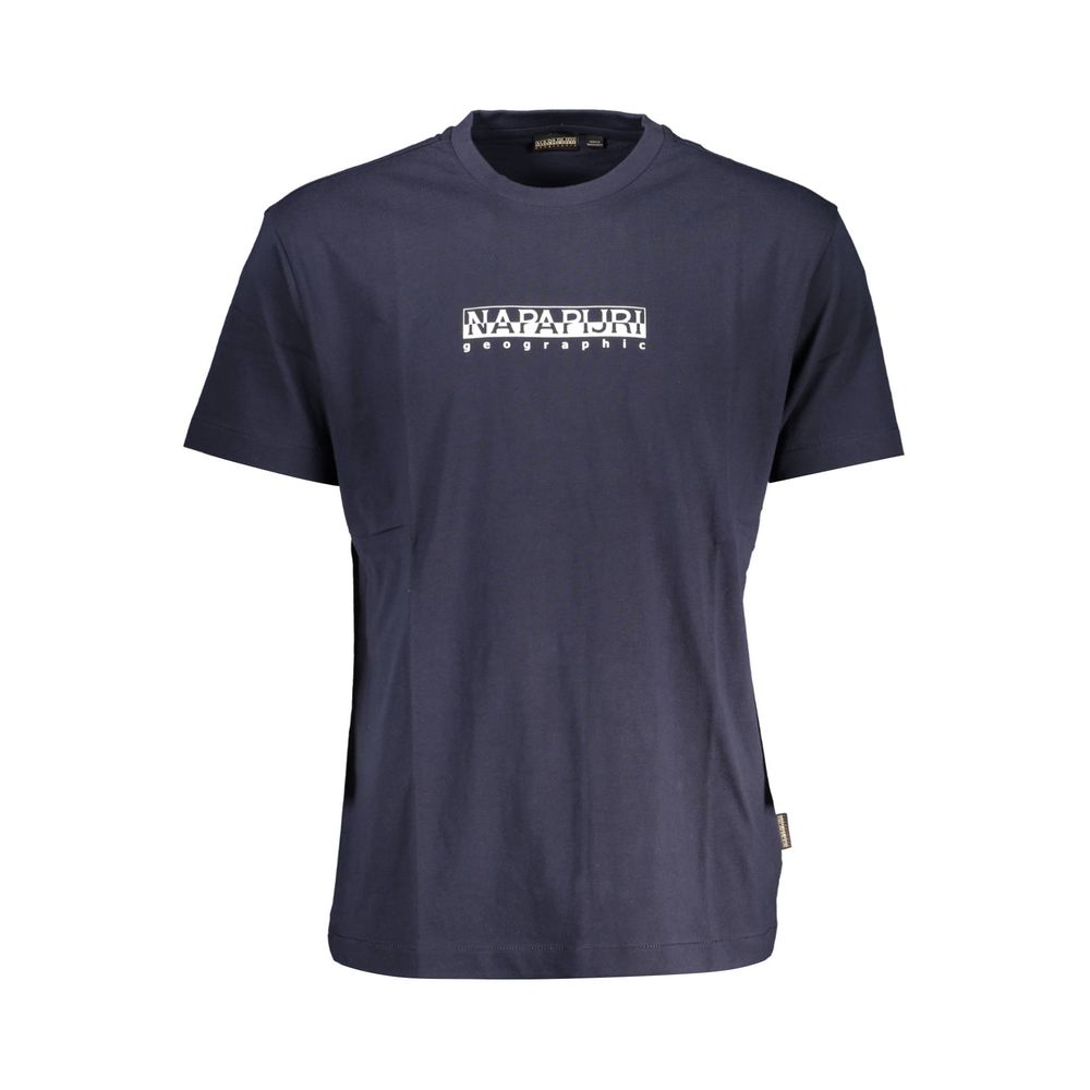 Napapijri Blue Cotton T-Shirt - Stylish Comfort