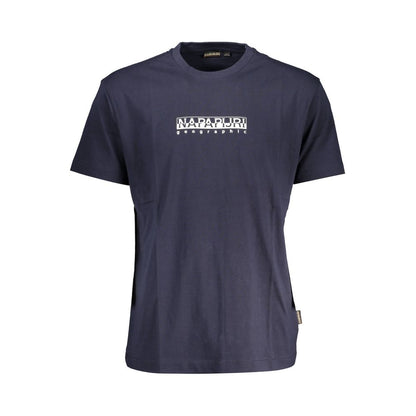 Napapijri Blue Cotton T-Shirt - Stylish Comfort