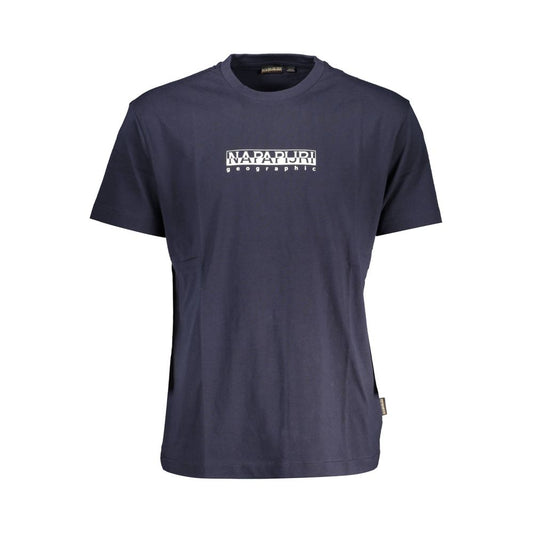 Napapijri Blue Cotton T-Shirt - Stylish Comfort