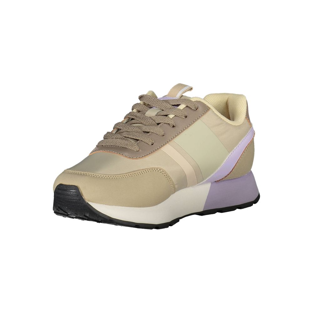 U.S. POLO ASSN. Beige Nylon Sneaker: Stylish Sports Footwear for Every Occasion