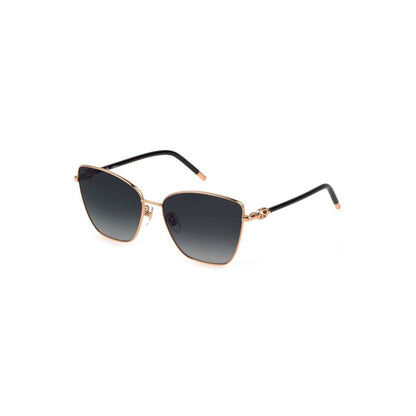 Furla Women’s Sunglasses – Gold Metal Frame with Smoked Lenses