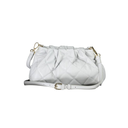 Mario Valentino Gray Leather Effect Handbag with Elegant Detailing