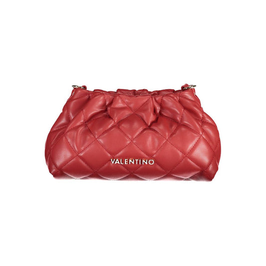 Mario Valentino Red Leather-effect Handbag with Removable Strap