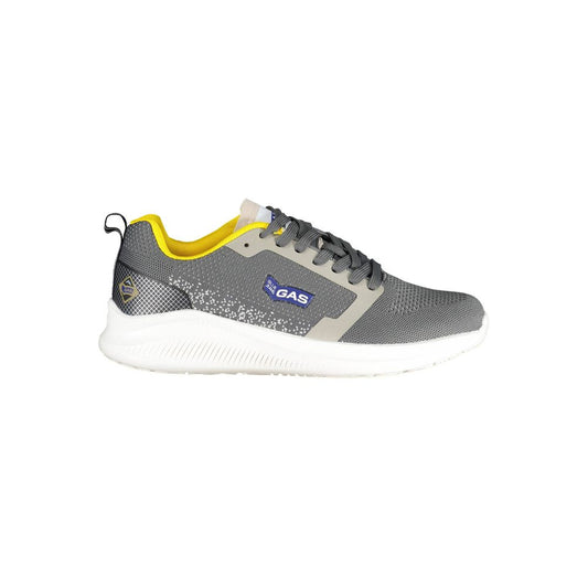 Gas Gray Polyester Sneakers - Stylish Comfort for Every Step
