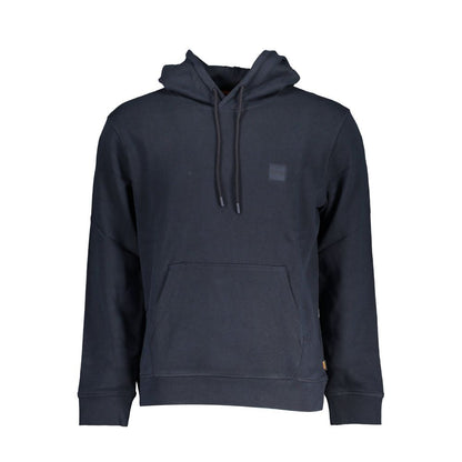 Hugo Boss Blue Cotton Sweater with Hood