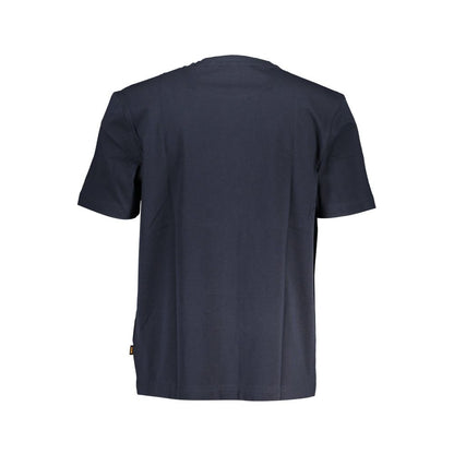 Hugo Boss Blue Cotton T-Shirt - Effortless Style