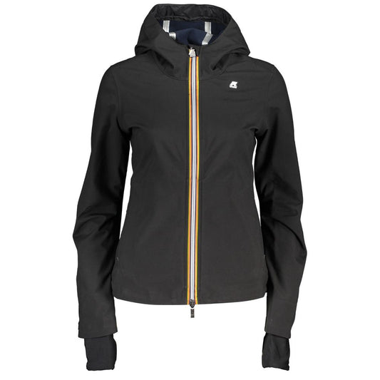 K-WAY Black Polyester Hooded Jacket