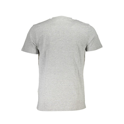 Cavalli Class Gray Cotton T-Shirt: Bold Urban Style