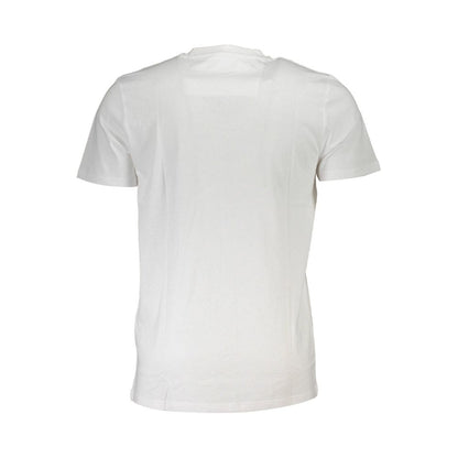 Cavalli Class Bold Print White Cotton T-Shirt