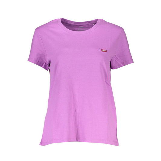 Levi's Purple Cotton Short Sleeve T-Shirt