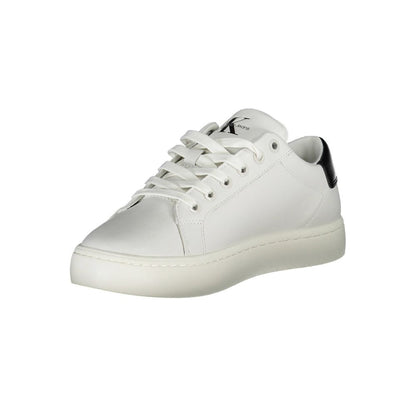 Calvin Klein White Polyester Sneakers