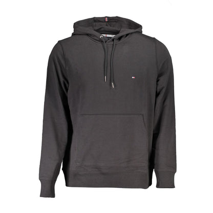 Tommy Hilfiger Black Cotton Hoodie Sweatshirt