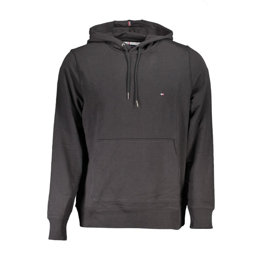 Tommy Hilfiger Black Cotton Hoodie Sweatshirt
