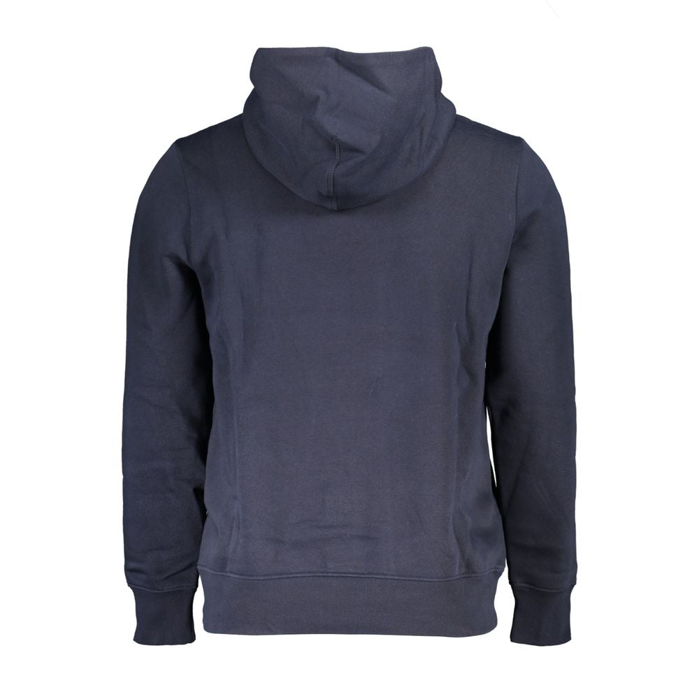 Tommy Hilfiger Blue Cotton Hoodie Sweatshirt