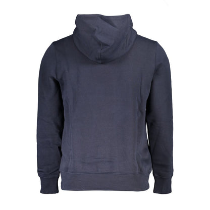 Tommy Hilfiger Blue Cotton Hoodie Sweatshirt