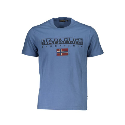 Napapijri Blue Cotton T-Shirt - Stylish Comfort for Every Occasion
