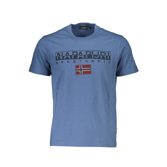 Napapijri Blue Cotton T-Shirt - Stylish Comfort for Every Occasion